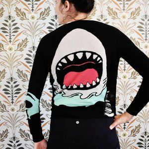 too fast brand shark cardigan